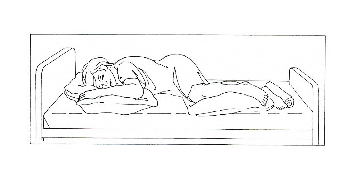 side lying position